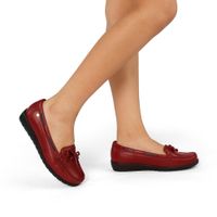 Zapato Casual De Cuero Para Mujer PAR&SS KA24-Rubi