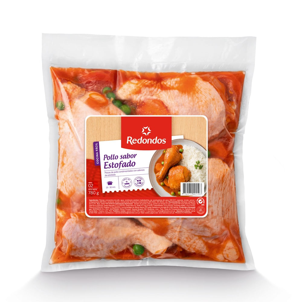Piernas y Muslos Sabor Estofado REDONDOS Empaque 780g