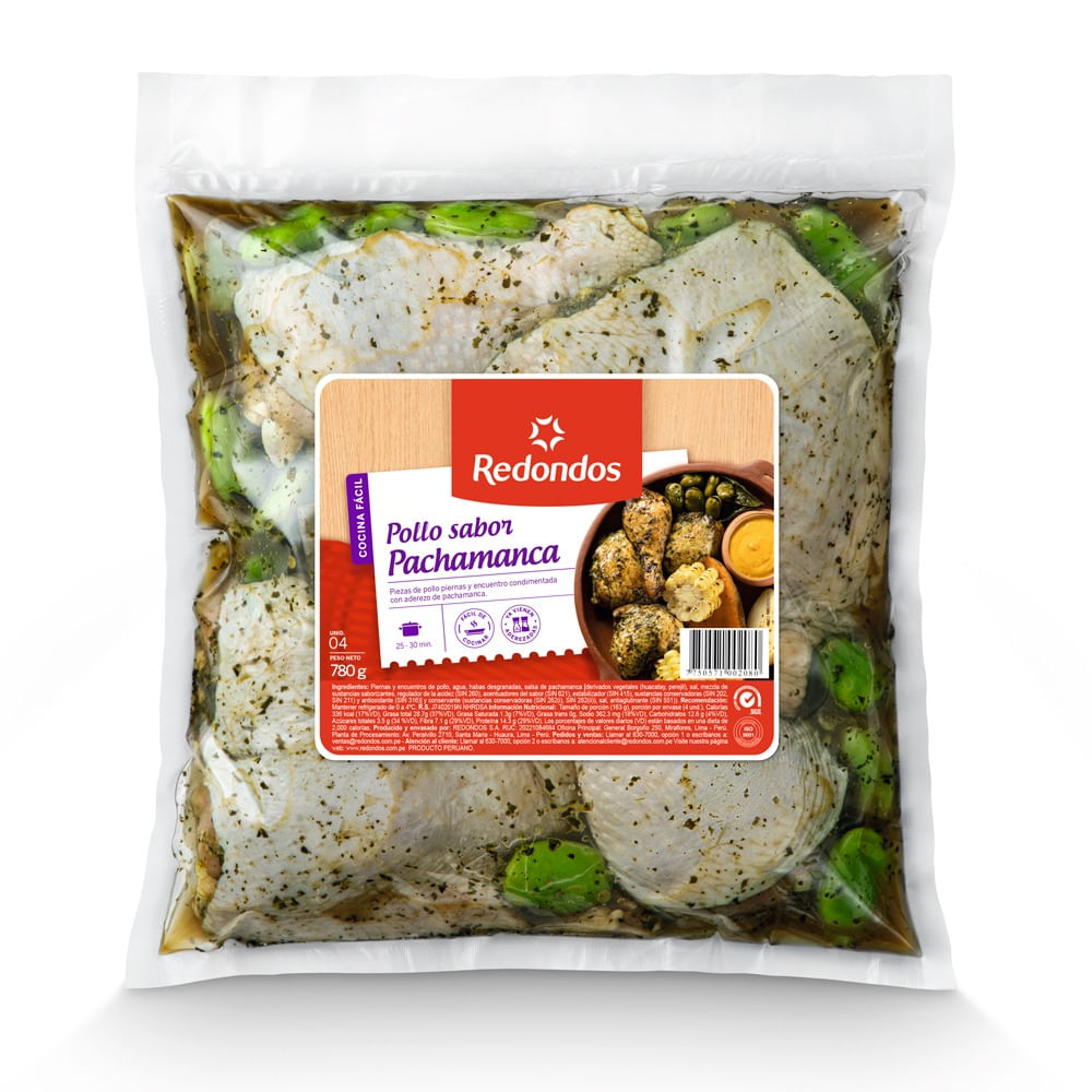 Piernas y Muslos Sabor Pachamanca REDONDOS Empaque 780g