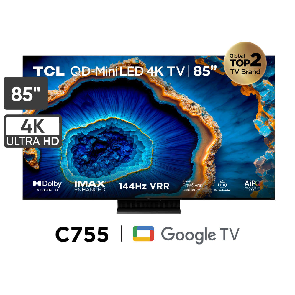 Televisor TCL UHD 4K QD MINILED 85"" Smart Tv 85C755