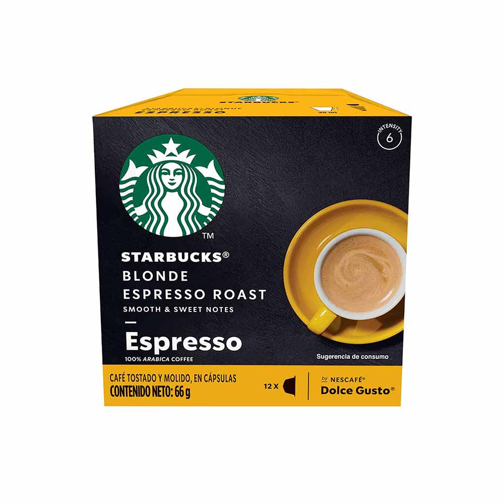 Café en Cápsulas STARBUCKS Espresso Blonde Caja 12un