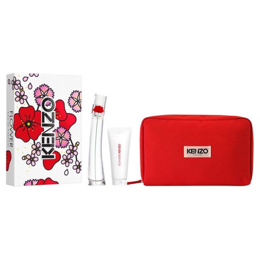 Set De Perfume Kenzo Para Mujer Flower Edp 50Ml Body Milk 75Ml Pouch plazaVea plazaVea