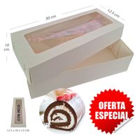 100 Cajas de Pionono Keke Ingles de 30 cm. de largo