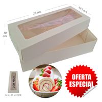 100 Cajas de Pionono Keke Ingles de 25 cm. de largo