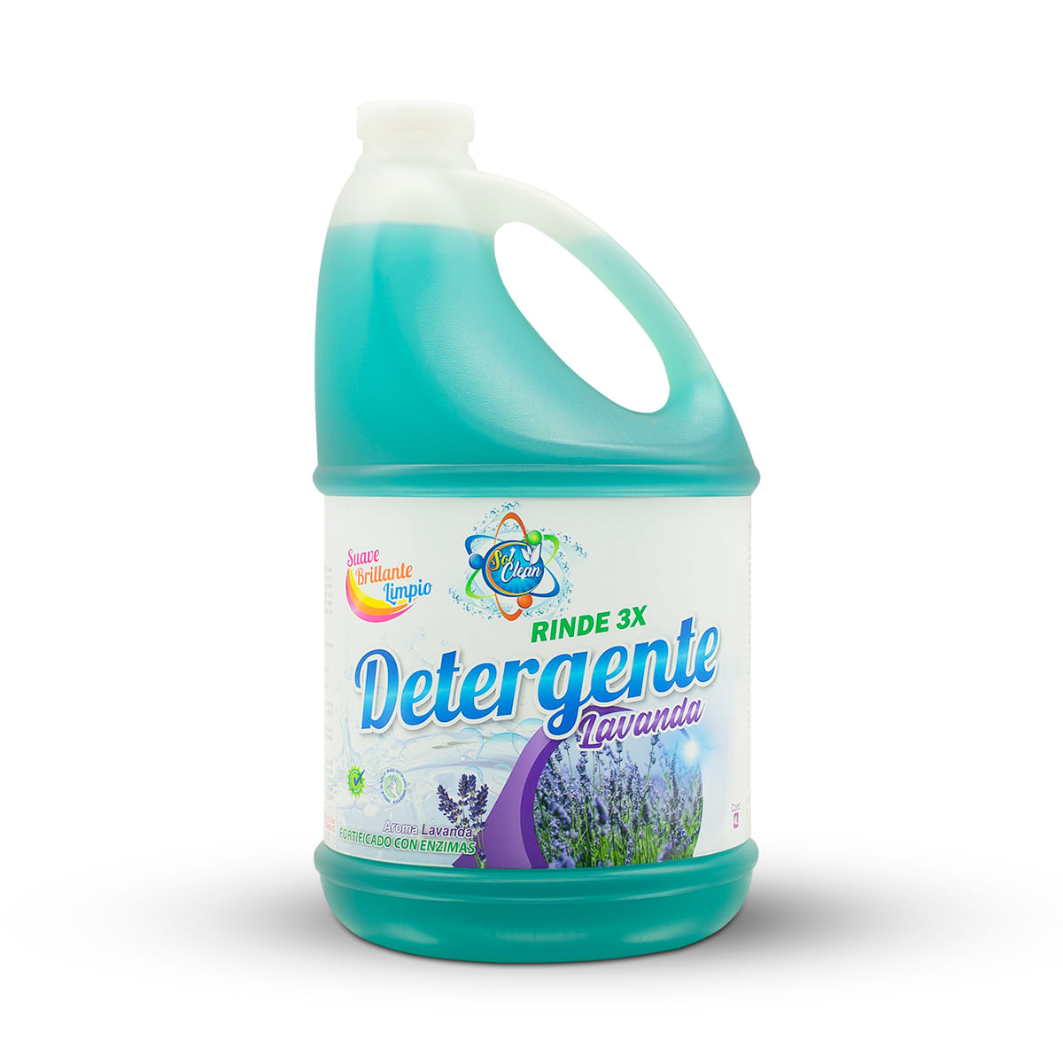 Detergente Liquido Sol Clean 4 Lt Aroma Lavanda