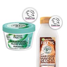 pack-fructis-shampoo-garnier-manteca-de-cacao-300ml-crema-de-tratamiento-hair-food-hidratante-de-aloe-350ml