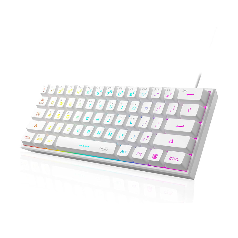 Teclado MageGee TS91 Mini 60% para Juegos Blanco