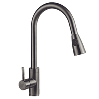 Llave de agua fría para cocinas 41 CM Acero inoxidable Gris Satinado