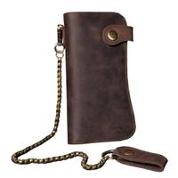 Billetera De Cuero Vacuno Premium Con Cadena 8810