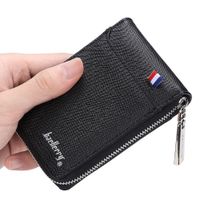 Tarjetero De Cuero Vegano K9105 Negro