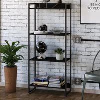 Librero Industrial Brody color Negro 4 repisas TU MESITA