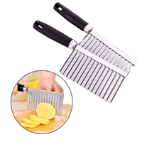 Cuchillo Cortador Papas Fritas Onduladas