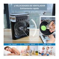 Ventilador Aire Acondicionado Portatil 3 En 1 Enfriador Humificador