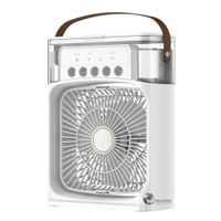 Ventilador Humificador con Luz Led Portatil Vía Usb
