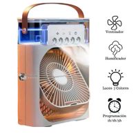 Ventilador Humificador Vía Usb con Luz Led