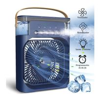 Ventilador y Humificador Portátil Con Luz Led