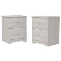 PACK X 2 Veladores Mesa de Noche Didi Gris R&R MUEBLES