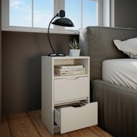 Velador Moderno Miku Blanco R&R MUEBLES