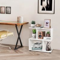 Estante Librero Organizador Hugo Blanco R&R MUEBLES
