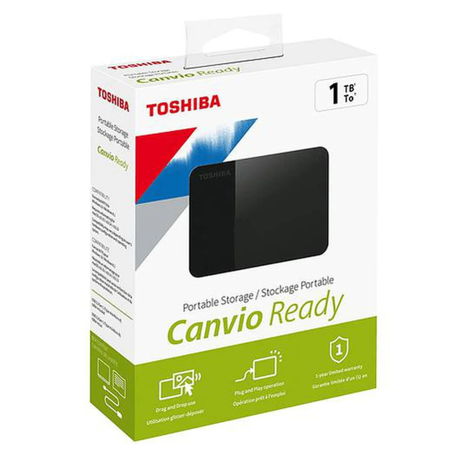 Disco Externo Toshiba 1 TB Canvio Ready Negro