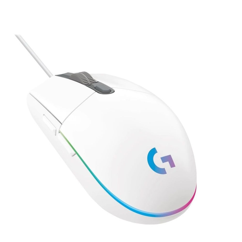 Mouse Gamer Logitech G203 LightSync Blanco Cableado USB 8000 DPI 910-005791