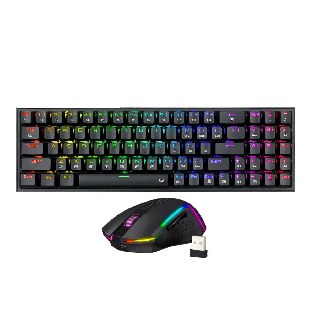 Kit Redragon Pollut + Trident S136 RGB Wireless (Teclado + Mouse)