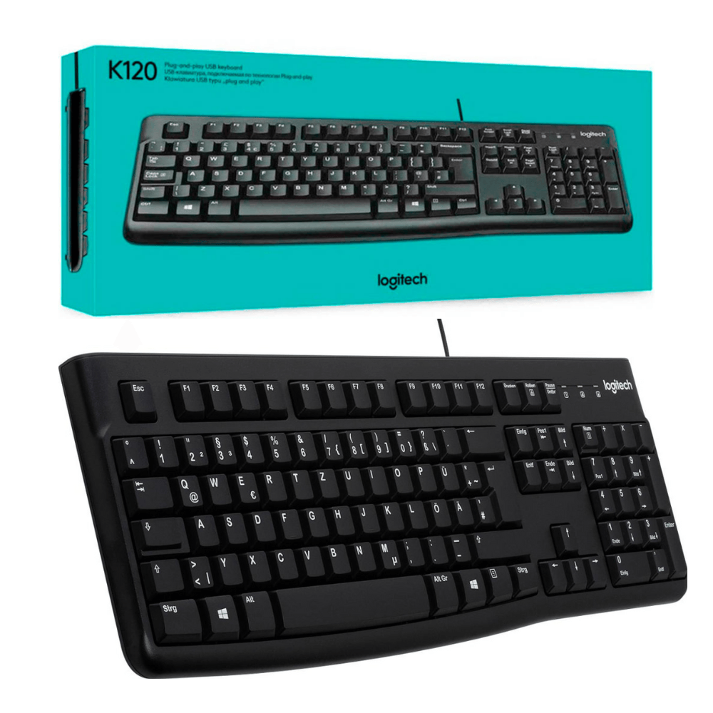 Teclado Alámbrico Logitech K120 Usb Black