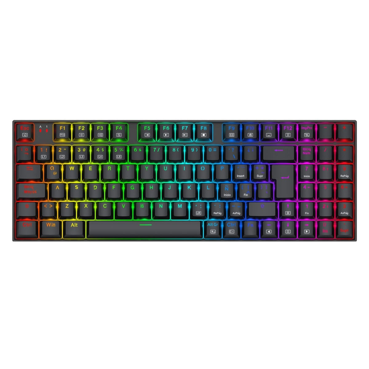 Teclado Redragon Ziggs K669 RGB Switch Red Black