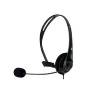 Audifono Genius HS-100U USB SingleEar microAjust y ControlVol-Negro