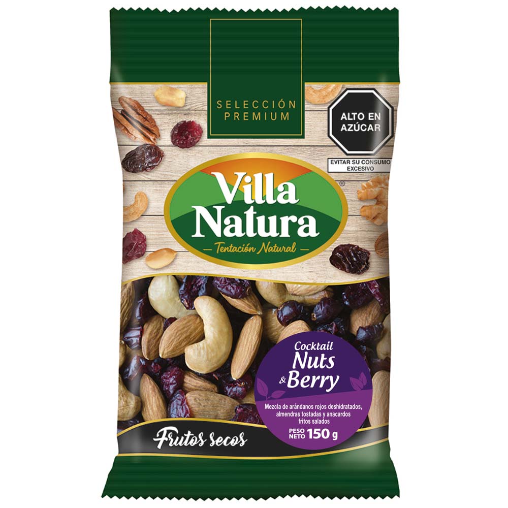 Cocktail Nuts & Berry VILLA NATURA Bolsa 150g