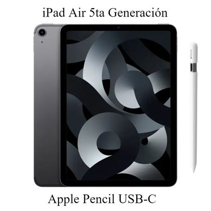 iPad Air 5ta Gen 64GB - Space Gray + Apple Pencil USB-C iPad Air 5ta Gen 64GB - Space Gray + Apple Pencil USB-C