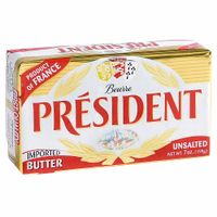 Mantequilla PRESIDENT sin Sal Barra 200g