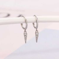 Aretes de Plata 925 Bañado en Oro 18k Modelo Huggies Stewart Plata