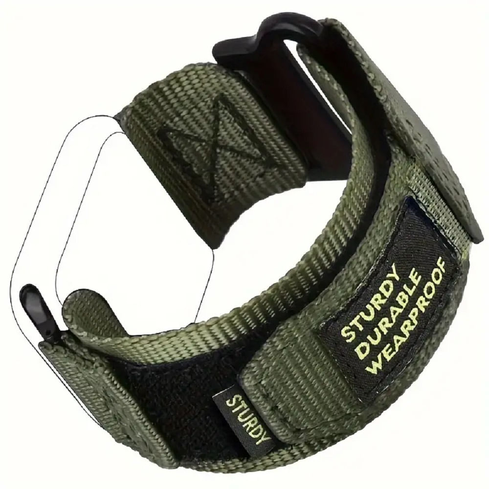 Correa Nylon Deportiva Smartwatch/Applewatch 42/44/45/49mm Verde