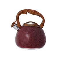 Tetera Suprema 3 Litros Granito con Acero Inoxidable 18/10 Rojo
