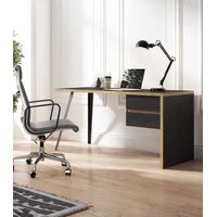 Escritorio Juvenil Douha color Negro 2 cajones TU MESITA