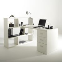 Escritorio Librero Rosetto color Blanco 3 cajones TU MESITA