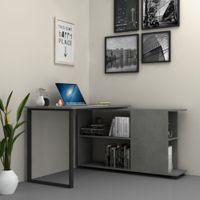 Escritorio Minimalista Altaus color Gris Oscuro TU MESITA