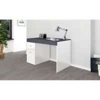Escritorio Extensible Jimy color Blanco/Negro TU MESITA