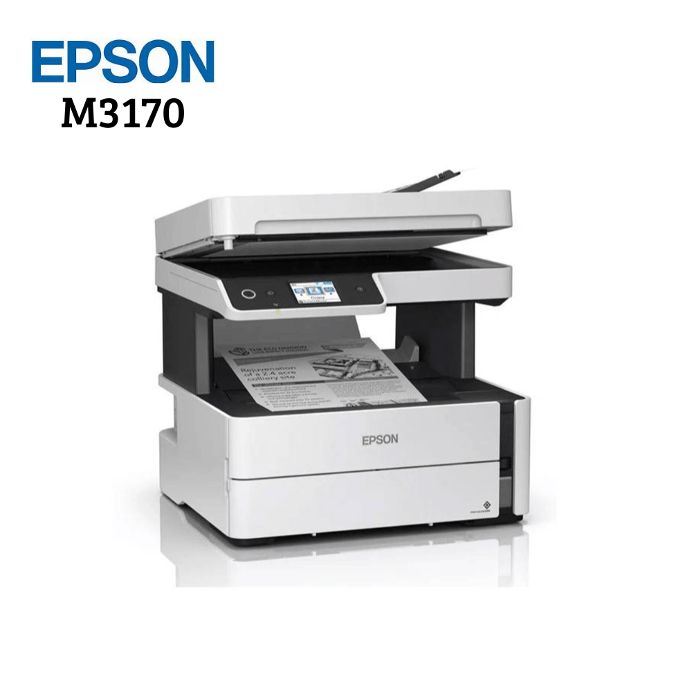 Multifuncional de tinta Epson EcoTank M3170, imprime/escanea/copia/fax, USB/LAN/WiFi.