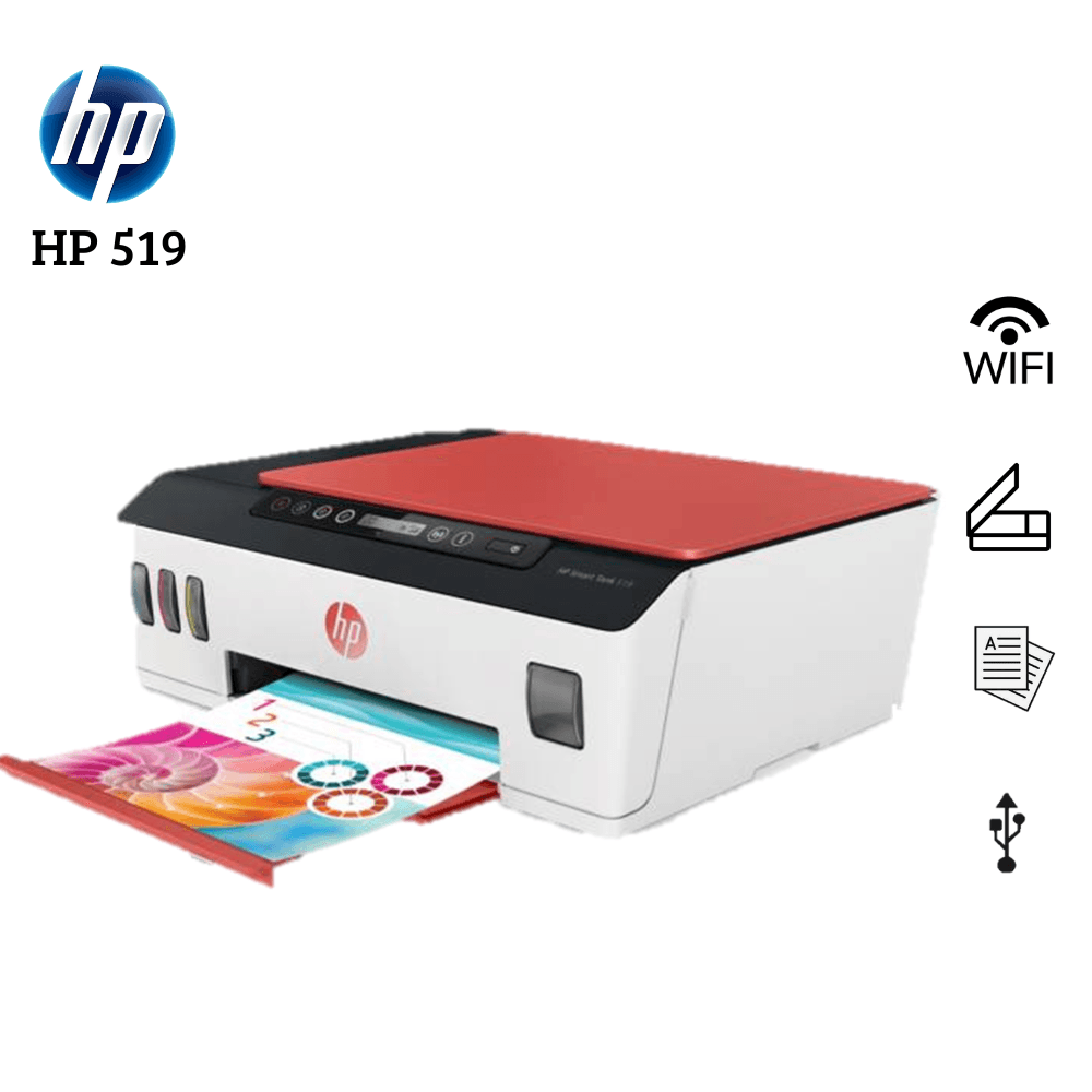 Impresora Multifuncional Hp Smart Tank 519 Wifi Inalambrico