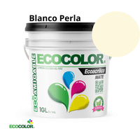 Pintura ECOACRILICO MATE 1 Galón Blanco Perla