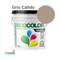 Pintura ECOACRILICO MATE 1 Galón Gris Cálido