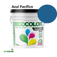 Pintura ECOACRILICO MATE 1 Galón Azul Pacífico