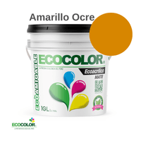 Pintura ECOACRILICO MATE 1 Galón Amarillo Ocre