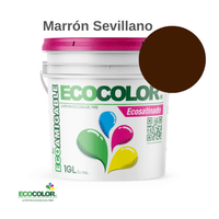 Pintura ECOSATINADO 1 Galón Marrón Sevillano