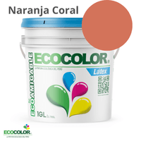 Pintura LATEX 1 Galón Naranja Coral