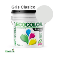 Pintura ECOACRILICO MATE 1 Galón Gris Clásico