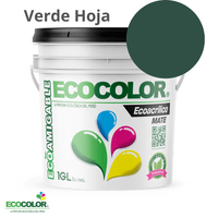 Pintura ECOACRILICO MATE 1 Galón Verde Hoja