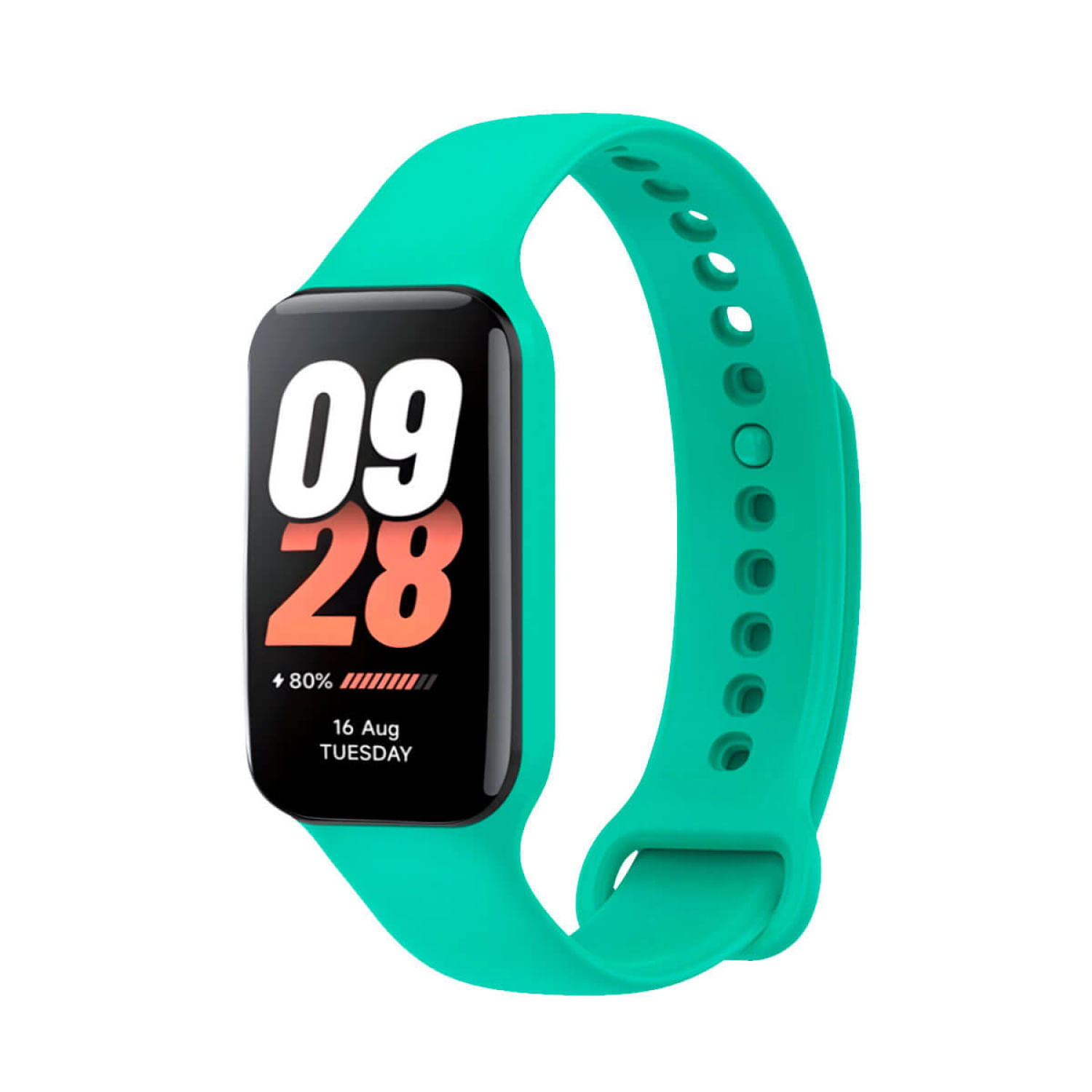 Correa Band Para Smart Band 8 Active De Silicona Rojo Verde Esmeralda